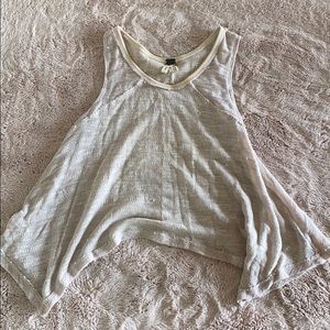 Light pink knit tank top